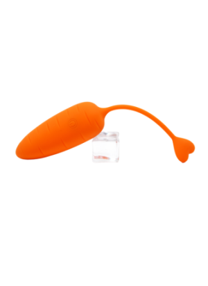 CARROT, Un Œuf vibrant avec télécommande, couleur et forme "Carotte" en silicone médical - BQ134ORA